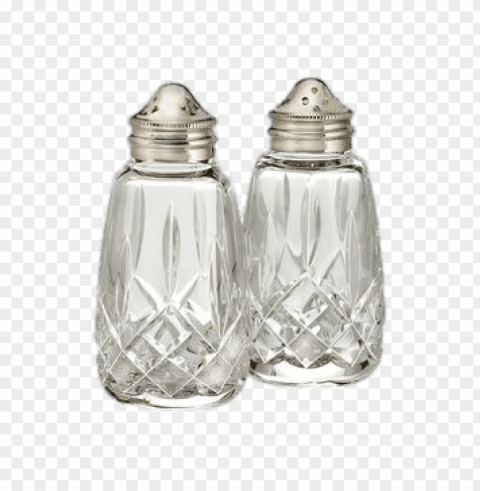 crystal salt and pepper set Isolated Design Element on PNG