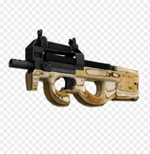cs go p90 Clean Background Isolated PNG Graphic Detail