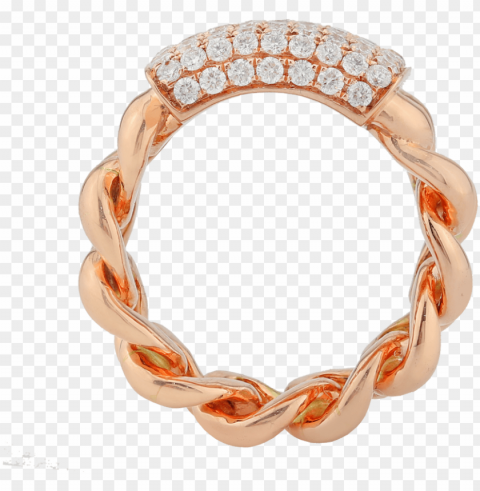 cuban link ring with diamonds PNG Image with Transparent Cutout