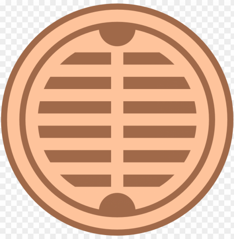 cubierta de alcantarilla icon - manhole cover icon Isolated Element in Clear Transparent PNG