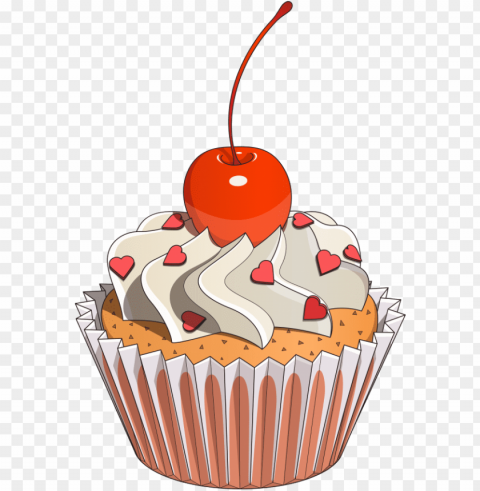 cupcake cherry cake - cupcake cherry cake Clear Background Isolated PNG Icon