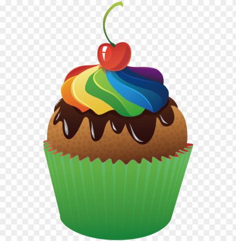 cupcake icing bakery birthday cake cherry cake - cupcake icing bakery birthday cake cherry cake HighQuality Transparent PNG Isolated Artwork
