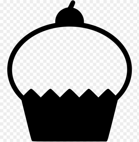 cupcake muffin cake dessert sweet comments - jing jang Isolated Element in Transparent PNG