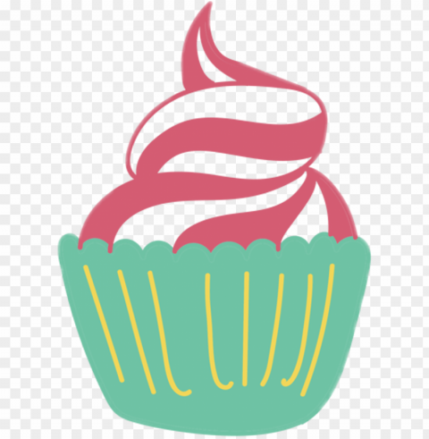 cupcake sweet food dessert - dulces animados Isolated Character in Clear Transparent PNG