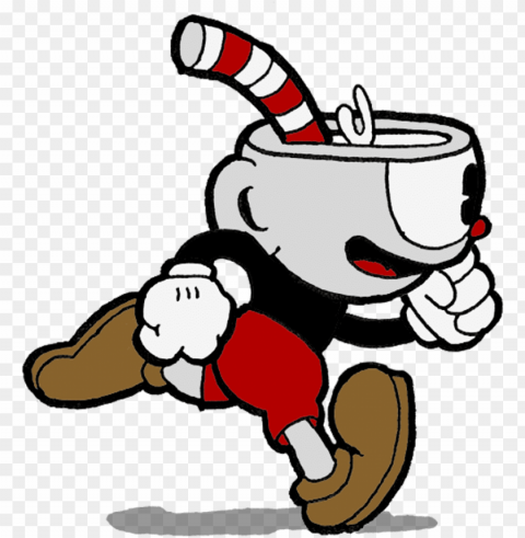 cuphead running - cuphead and mugman runni Clear image PNG PNG transparent with Clear Background ID 8487f47f