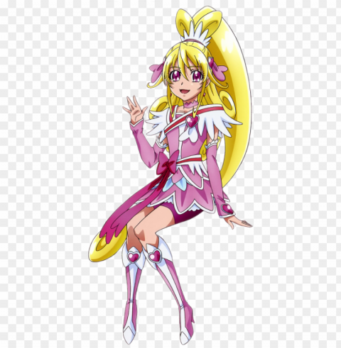 cure heart - pretty cure cure heart Isolated Illustration with Clear Background PNG
