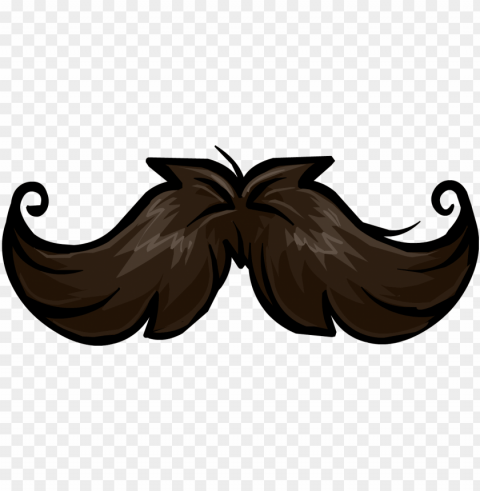 Curly Mustache Transparent PNG Isolated Artwork