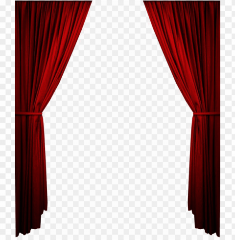 curtains clipart - red curtain Clear Background Isolated PNG Icon