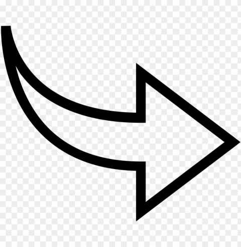 curved arrow icon - forward line icon PNG transparent design bundle