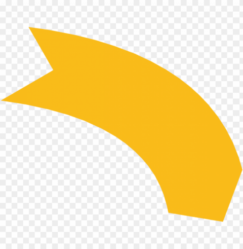 curved arrow orange Transparent PNG Isolated Design Element