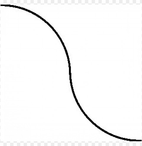 curved line Isolated Design Element in PNG Format