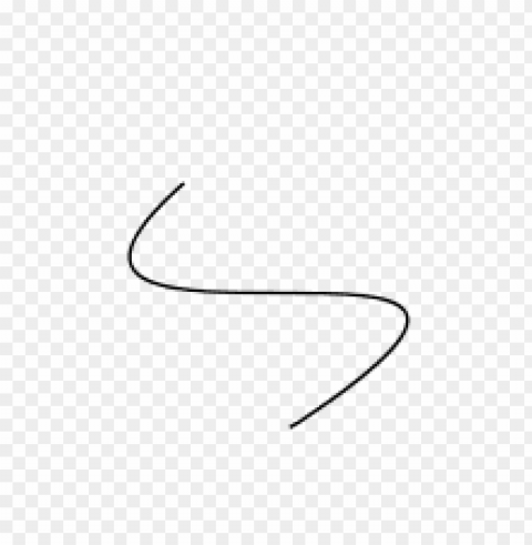 curved line Isolated Design Element on Transparent PNG