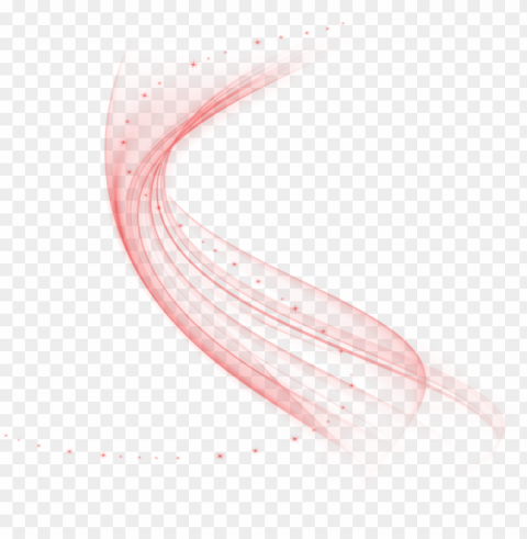 curved red lines effect PNG for business use