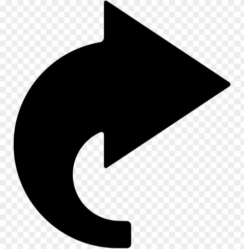 curved right black arrow - curved black directional arrows Isolated Graphic on HighQuality Transparent PNG