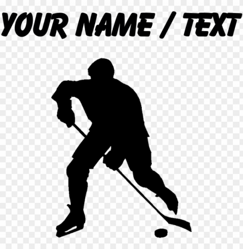 custom hockey player silhouette sports bottle - custom hockey player silhouette mousepad Clear PNG pictures bundle