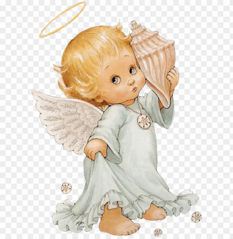 cute angel free library - angels clip art Transparent PNG Isolated Illustrative Element
