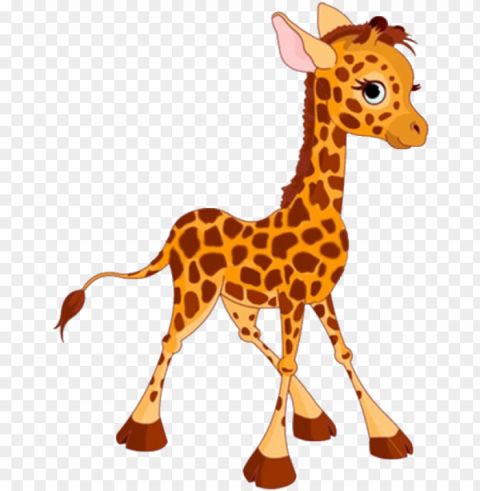 cute baby giraffe clipart giraffe cartoon images - clip art HighResolution Isolated PNG Image