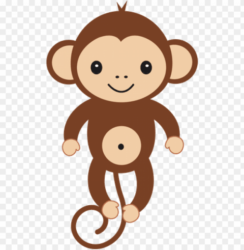 cute baby monkey - mono dibujo PNG photo without watermark