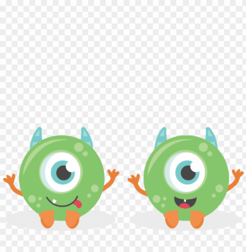 cute baby monster clipart download - cute baby monsters clipart Isolated Character in Clear Transparent PNG
