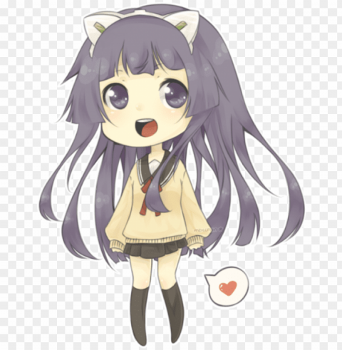 cute chibi anime girl - hội trưởng là hầu gái chibi Transparent PNG Object with Isolation PNG transparent with Clear Background ID b883945f
