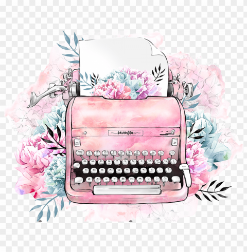 cute drawings of typewriters Transparent background PNG photos
