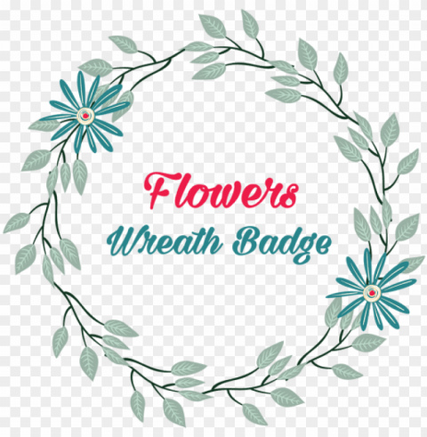 cute floral flowers wreath floral flowers wreaths - wreath PNG Graphic Isolated with Transparency