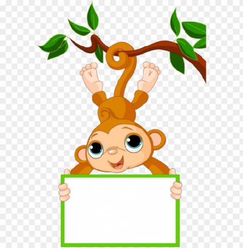 cute funny cartoon baby monkey clip art images - baby monkey clip art PNG with no background for free