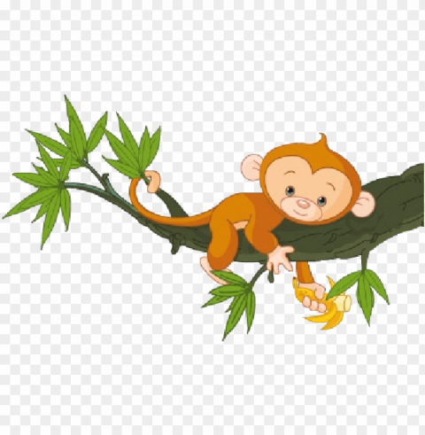 cute funny cartoon baby monkey clip art images - clipart of monkey no background Transparent pics