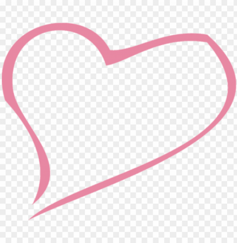 cute heart - heart outline Transparent Background Isolated PNG Illustration