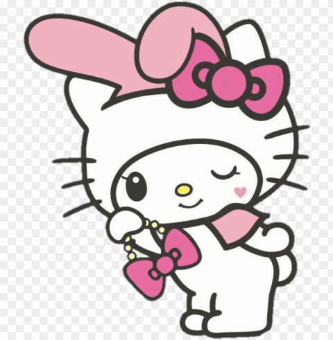 cute hellokitty mymelody cosplay - lisa loeb - hello lisa Transparent PNG Isolated Subject Matter