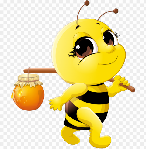 cute honey bee jpg free stock - my life as a honey bee Isolated Object in Transparent PNG Format