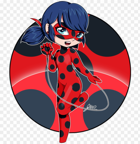 cute ladybug chibi by gnhp - miraculous tales of ladybug & cat noir PNG Image with Clear Background Isolated