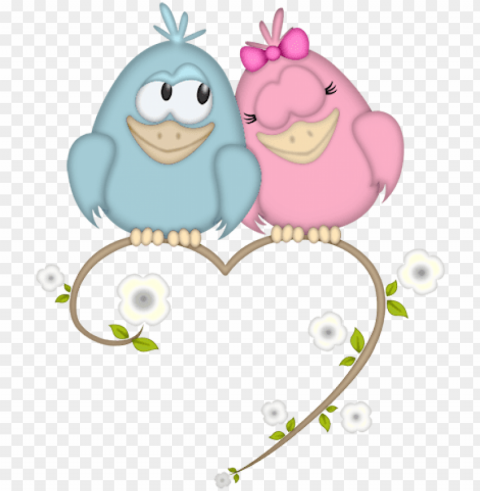 cute love bird PNG Image with Isolated Icon