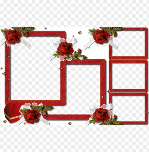 cute love frame - wedding collage frames PNG graphics