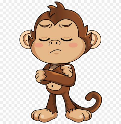 cute monkey stickers messages sticker-8 - monkey stickers for whatsa Transparent background PNG gallery