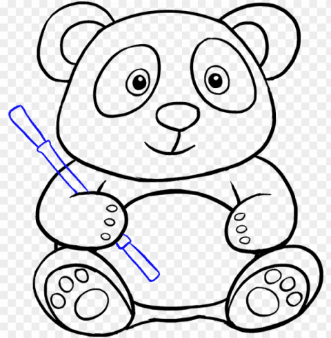 cute panda drawing tumblr why are you reporting this - gambar sketsa panda lucu Transparent PNG Isolated Graphic with Clarity