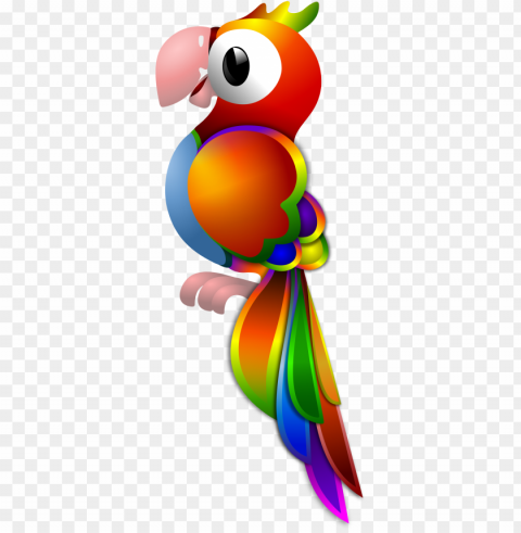 Cute Parrot Clip Art PNG Graphic With Isolated Transparency