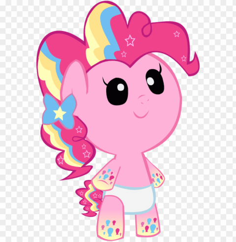 cute rainbow power pinkie pie foal - my little pony baby Free transparent PNG