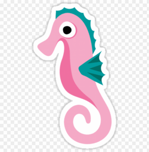 cute seahorse clipart - sea horse cartoon Clear Background Isolated PNG Graphic