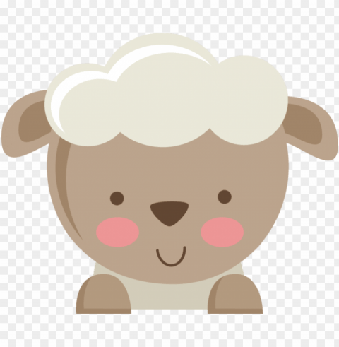 cute sheep PNG with transparent background for free