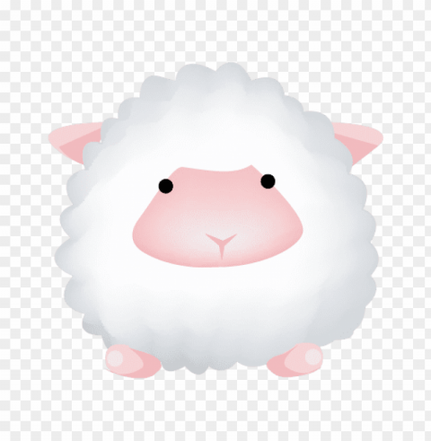 cute sheep Transparent Background Isolated PNG Icon