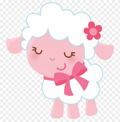 Cute Sheep Transparent Background PNG Artworks