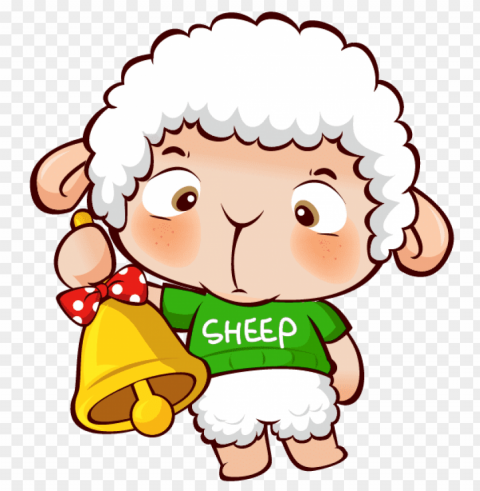 cute sheep Transparent background PNG images complete pack