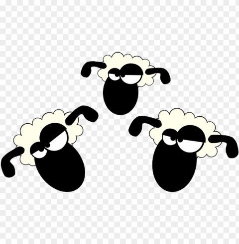 cute sheep Transparent Background PNG Isolated Art