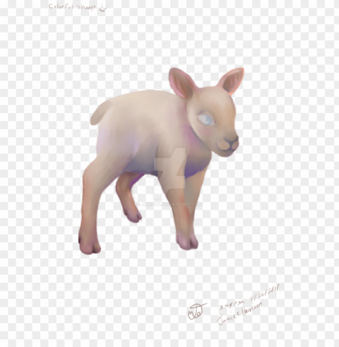cute sheep Transparent Background PNG Isolated Character