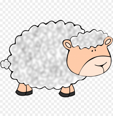 cute sheep Transparent Background PNG Isolated Design