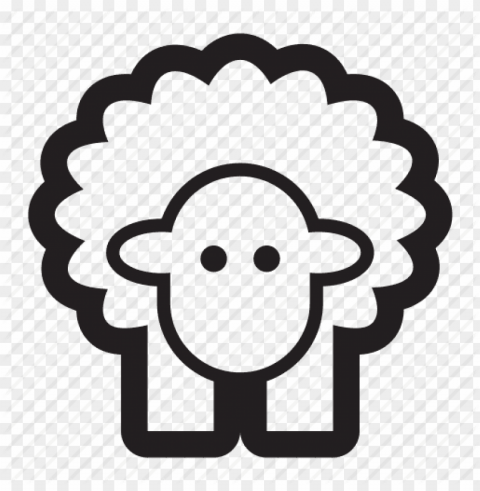 cute sheep Transparent Background PNG Isolated Element