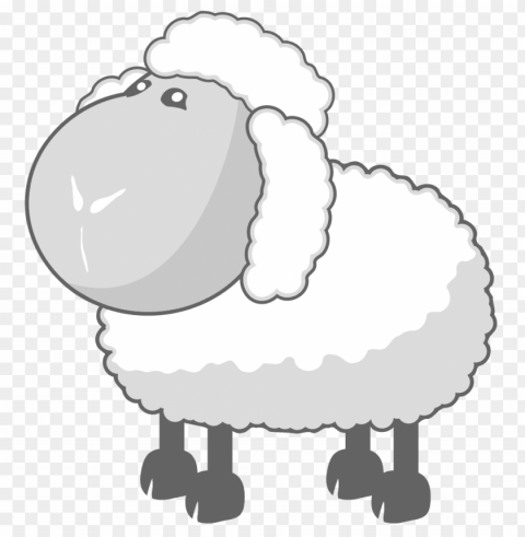 cute sheep Transparent Background PNG Isolated Icon