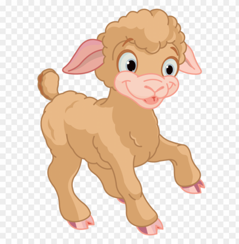 Cute Sheep Transparent Background PNG Isolated Pattern