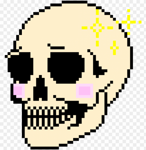 cute skull - pixel art cute skull Transparent picture PNG